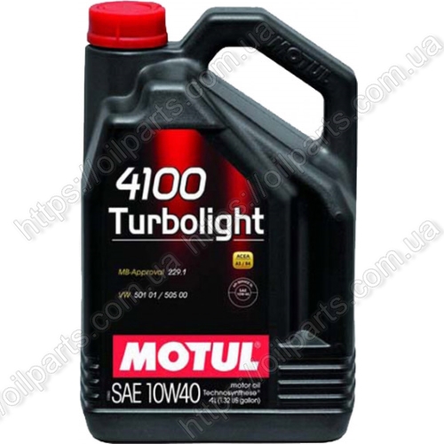 Олива моторна Motul 4100 Turbolight 10W-40